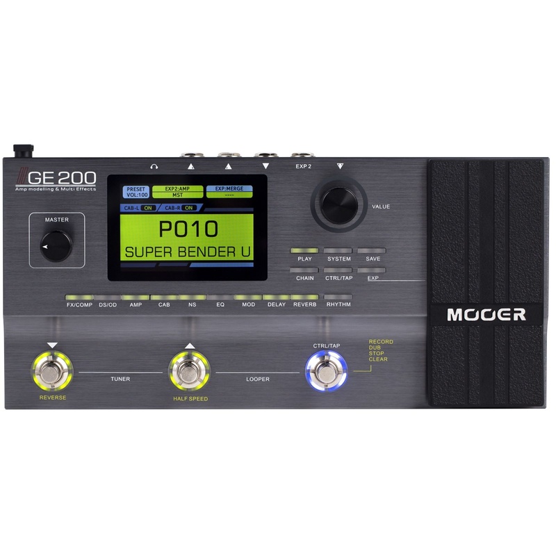 Pedalera Multi-Efectos De Suelo Mooer Ge200