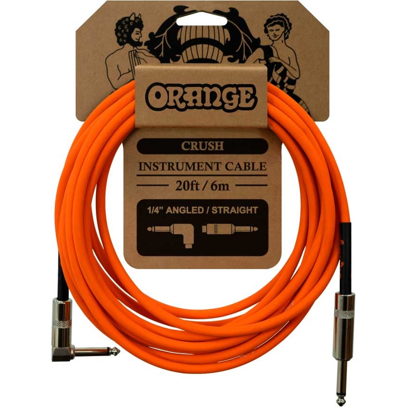 Cable De Instrumento Orange Crush 6M Angled-Straight Or