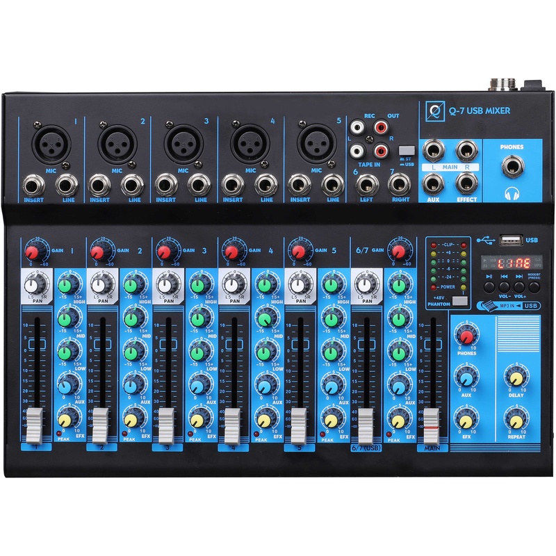 Mesa De Mezclas Oqan Q7 Mk2 Usb