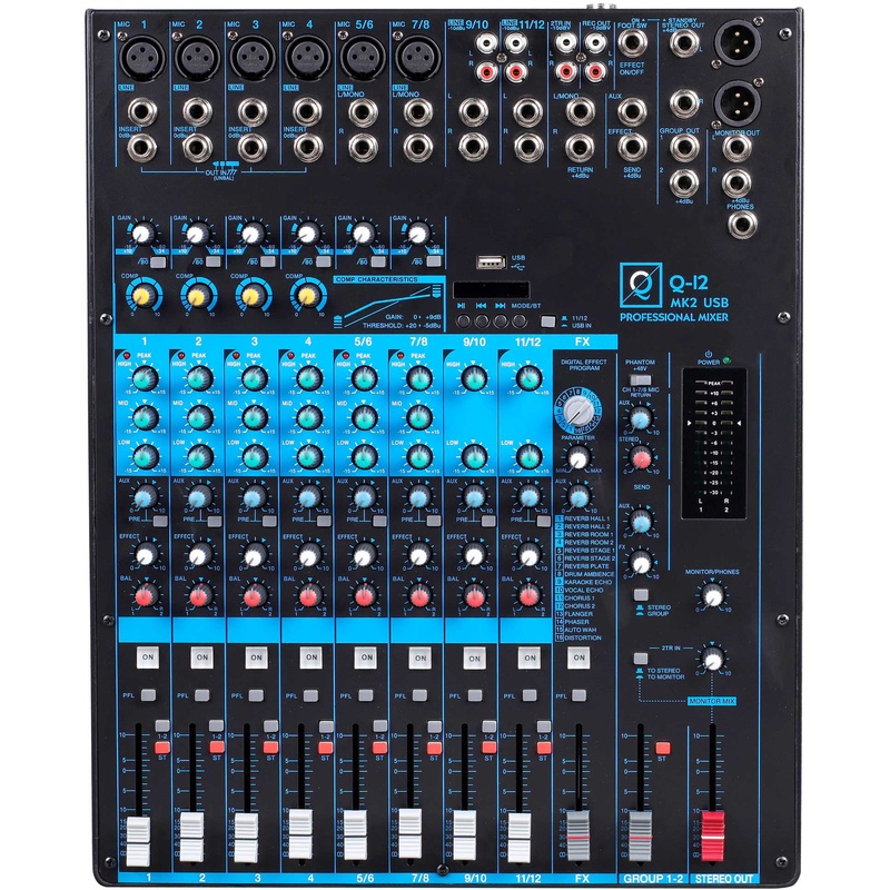 Mesa De Mezclas Oqan Q12 Mk2 Usb