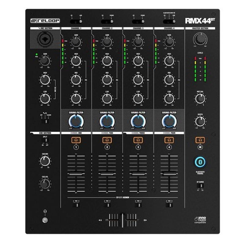 Mezclador De Dj Reloop Rmx-44 Bt Bk