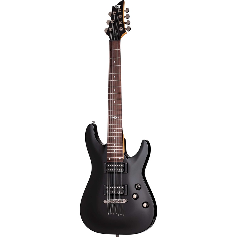 Guitarra Eléctrica 7 Cuerdas Schecter Sgr C-7 Bk