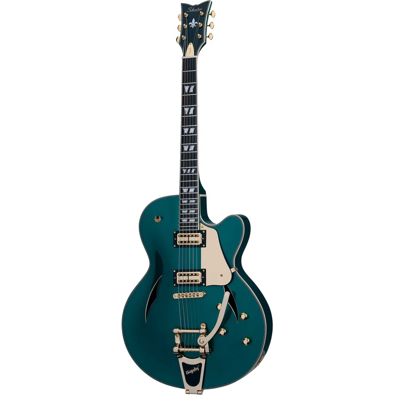 Guitarra Eléctrica Semi-Hueco Schecter Coupe Deg Dark Emerald Green Ref 297