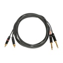 Cable De Audio Rca Oqan Qablp 2Jm 1.5 2Rca Yg Bk
