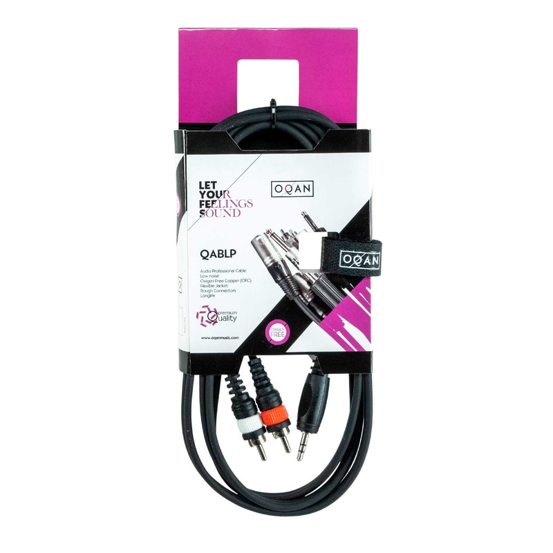 Cable Mini-Jack Oqan Qablp Mjst 1.8 2Rca Mold