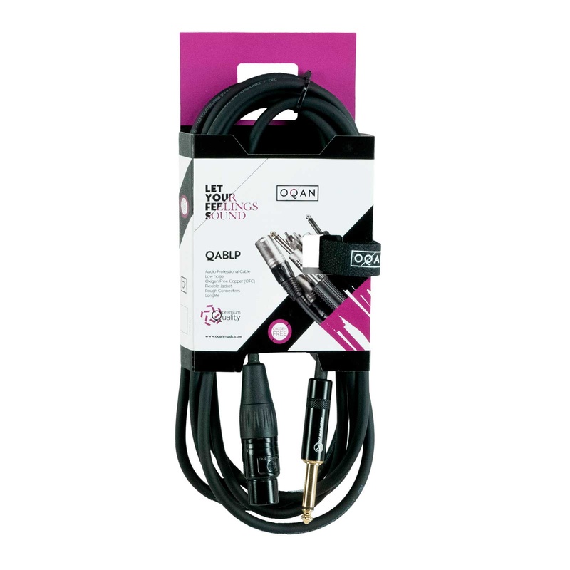 Cable Jack-Xlr Oqan Qablp Xlrf 3 Jm Yg Bk