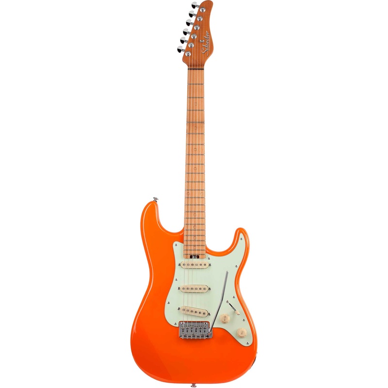 Guitarra Eléctrica Schecter Nick Johnston Traditional Sss A. Orange