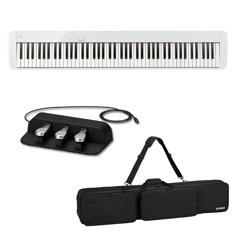 Piano Digital Kit Casio Px-S1100We Sc-800 Sp-34 Wh