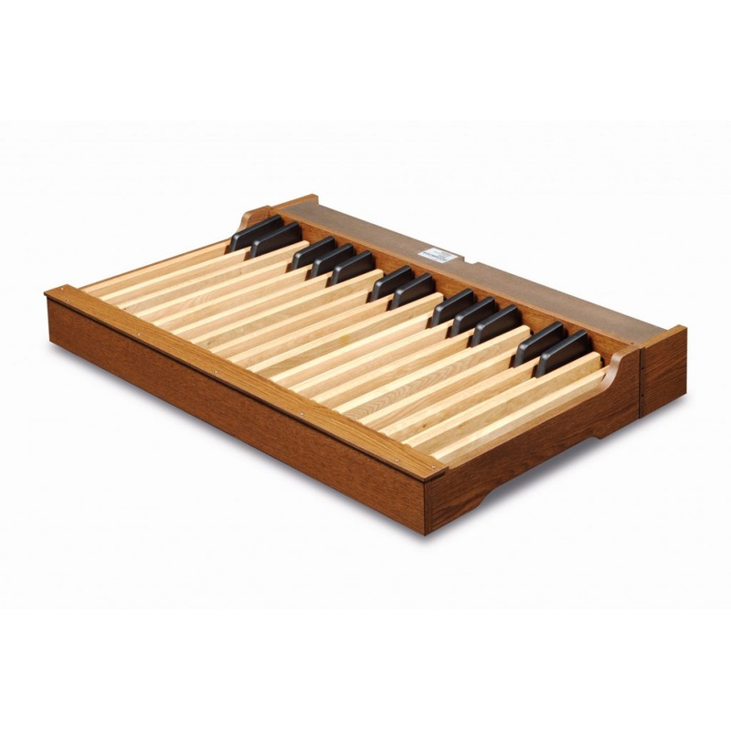 Pedalera De Bajos Viscount 30 Recta Roble Oscuro Nuevo Modelo