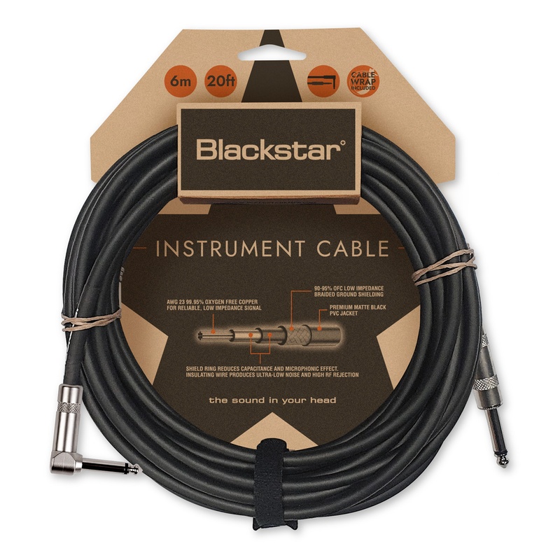 CABLE DE INSTRUMENTO BLACKSTAR STANDARD 6M STR/ANG