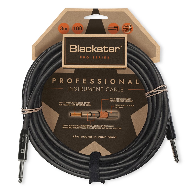 Cable De Instrumento Blackstar Professional 3M Str/Str