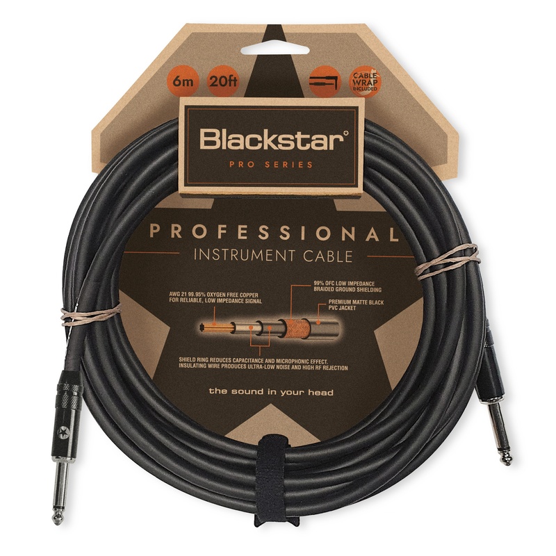 Cable De Instrumento Blackstar Professional 6M Str/Str
