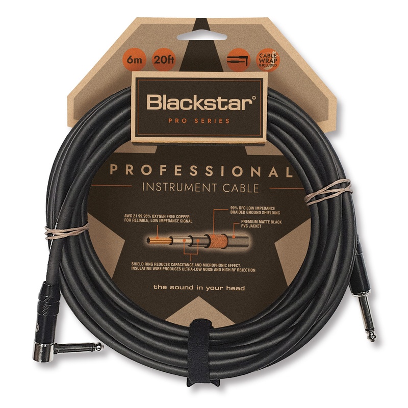 Cable De Instrumento Blackstar 6M Str/Ang