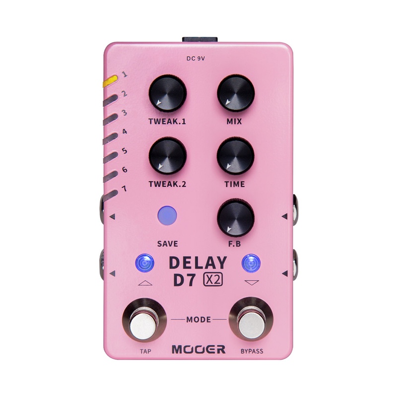 Pedal De Delay Mooer D7 X2
