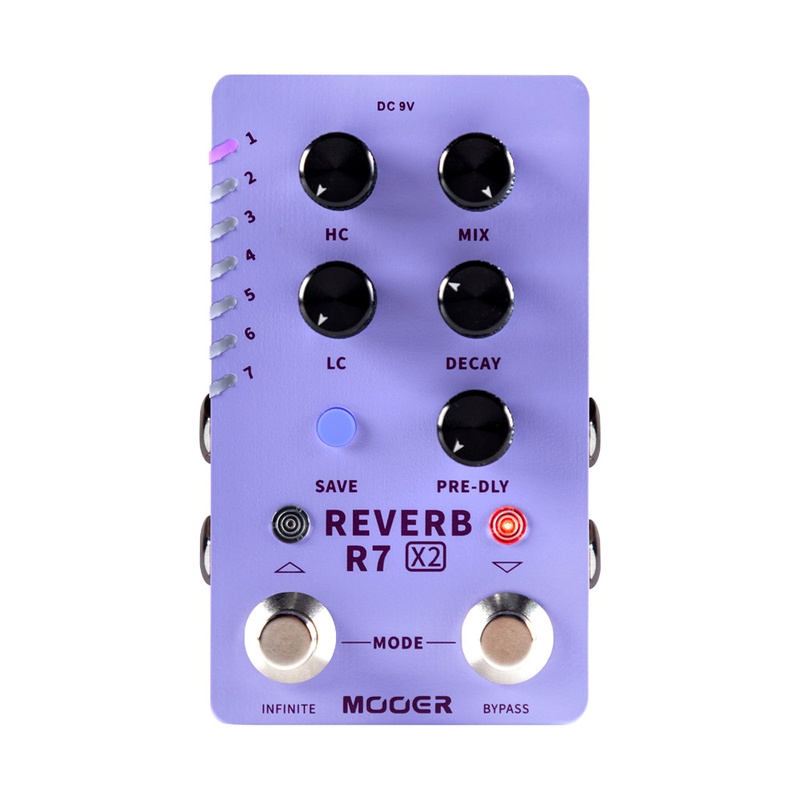 Pedal De Reverb Mooer R7 X2