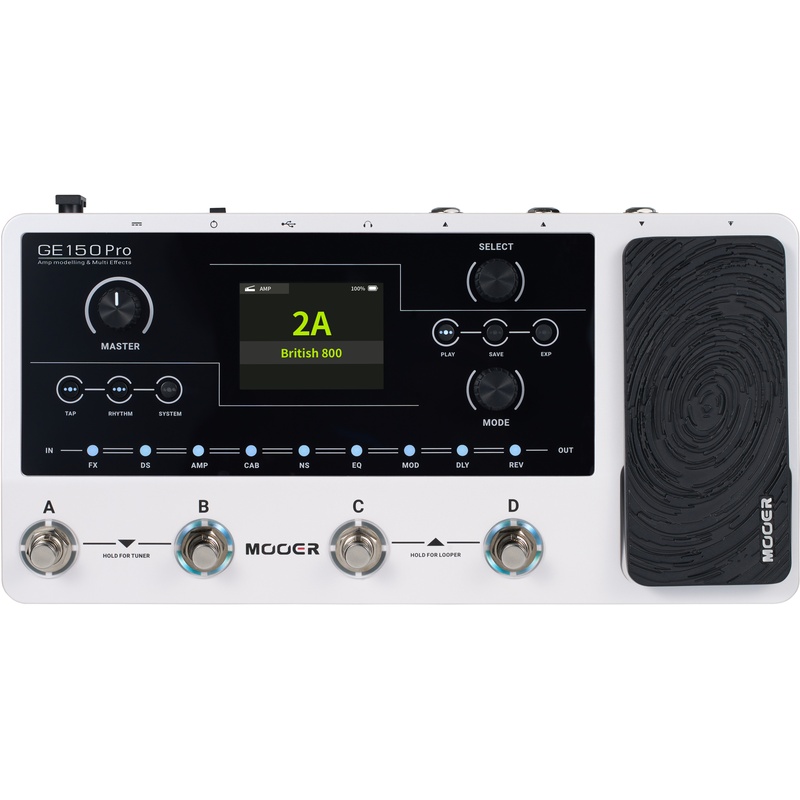 Pedalera Multi-Efectos De Suello Mooer Ge150 Pro