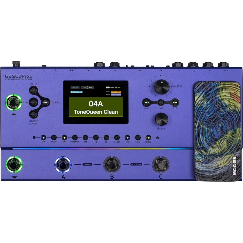 Pedalera Multi-Efectos Mooer Ge200 Pro Li