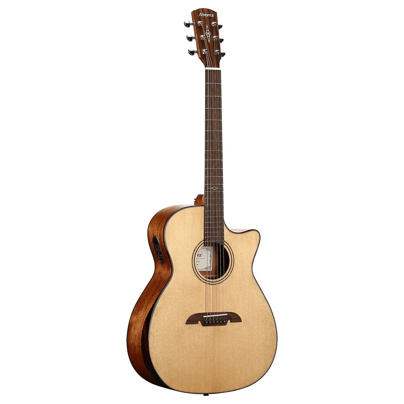 Guitarra Electroacustica De 6 Cuerdas Alvarez Ag60 Ce Armrest