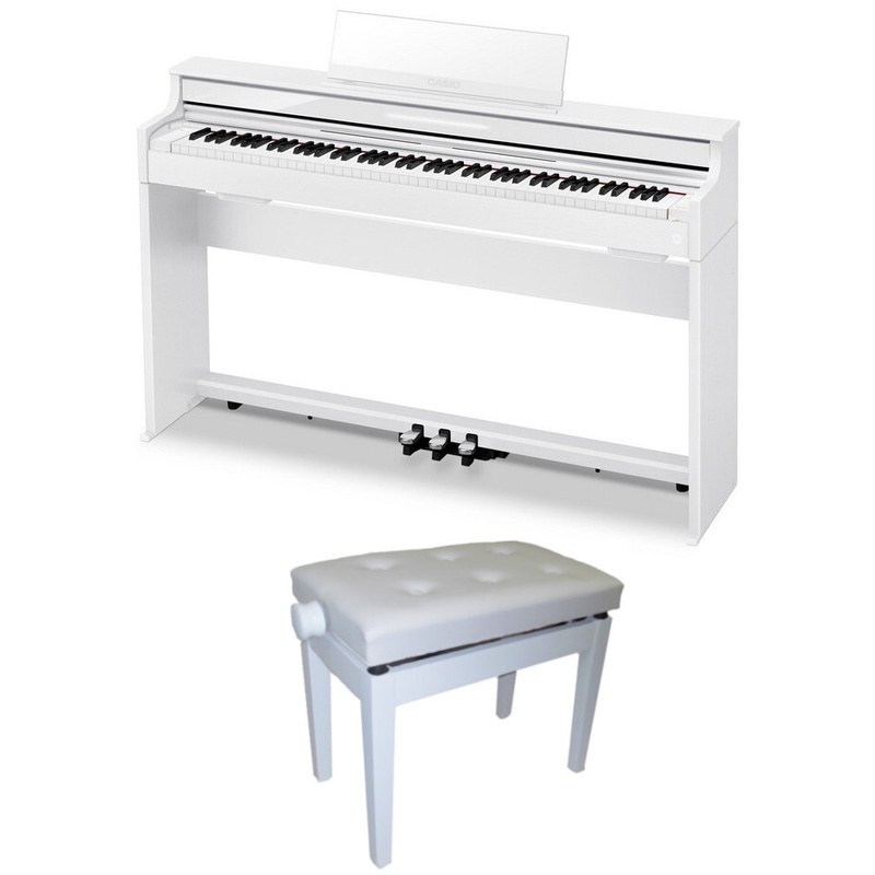 Piano Digital Casio Aps450 We + Banqueta Bgm