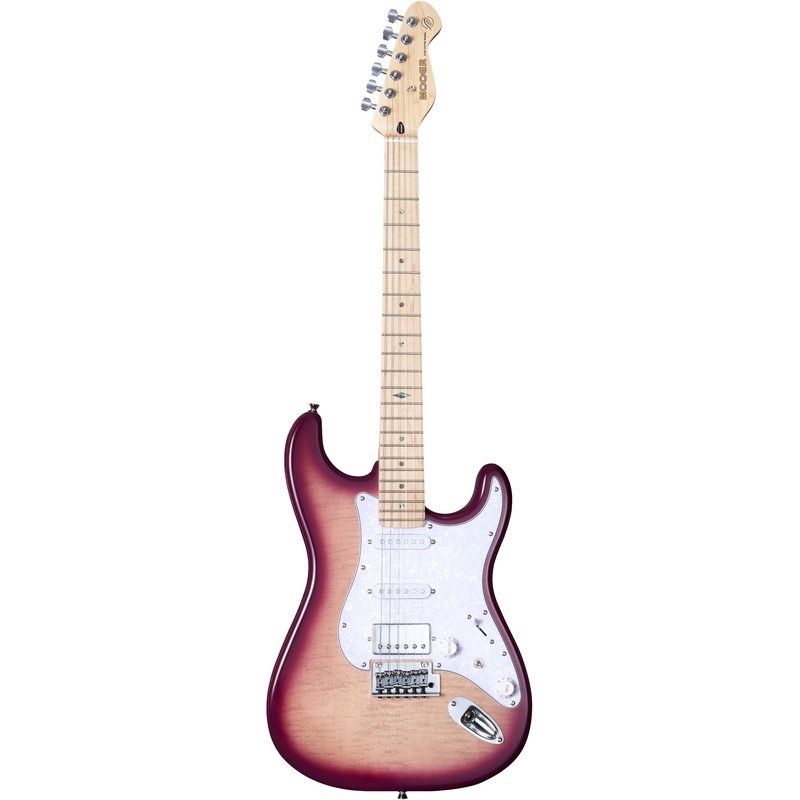 Guitarra Eléctrica Mooer Msc30 Pro Rose Purple