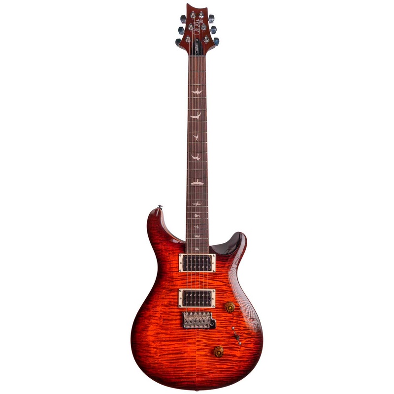 Guitarra Eléctrica Double Cut Prs Se Custom 24 Orange Tiger Smokeburst Limited
