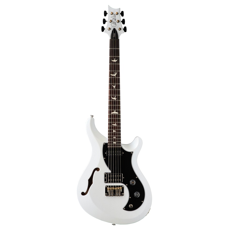 GUITARRA DE CUERPO SEMI-HUECO PRS GUITARS S2 VELA SEMI-HOLLOW SATIN PEARL WH