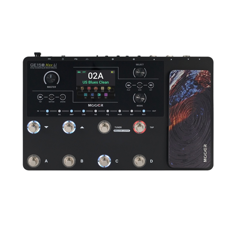 Pedalera Multi-Efectos De Suelo Para Guitarra Mooer Ge150 Max Li