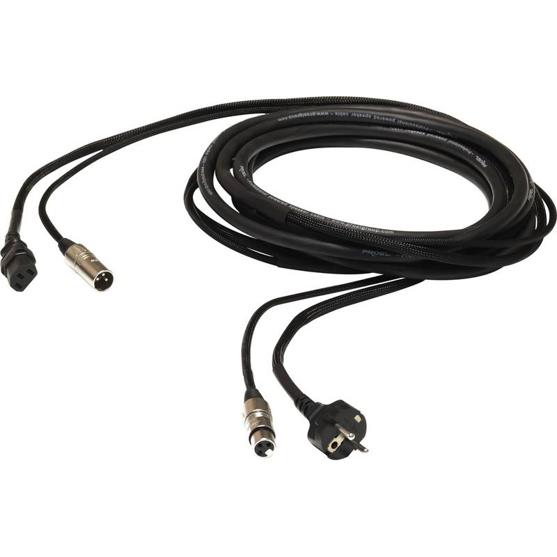 Cable Corriente Y Audio Proel Ph100Lu20