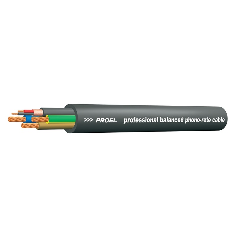 Cable Corriente Y Audio Proel Hpc501
