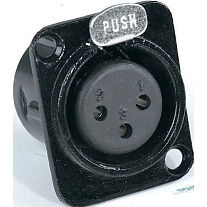 Conector Xlr Proel Xlr3Fdlbk Bk