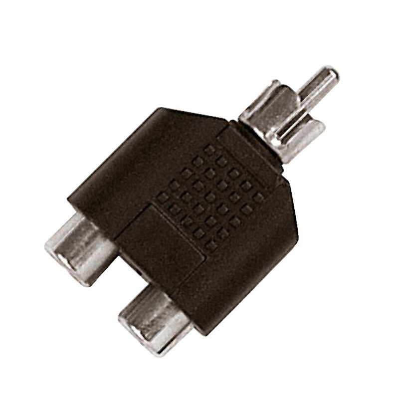CABLE ADAPTADOR RCA 2X HEMBRA A MACHO PROEL AT230 BK