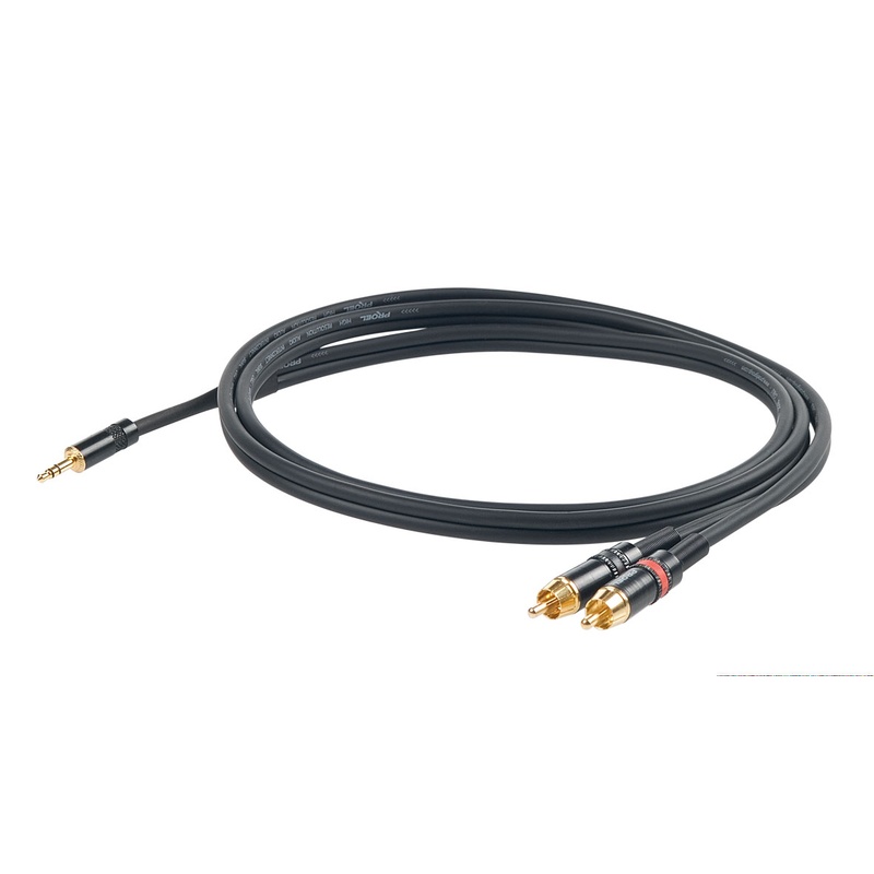 Cable De Audio Rca Proel Chlp215Lu3 Bk
