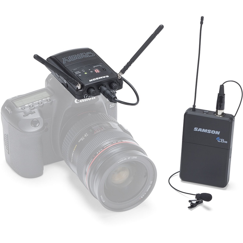 Sistema Wireless Para Cámaras Samson Concert88 Camera Lavalier
