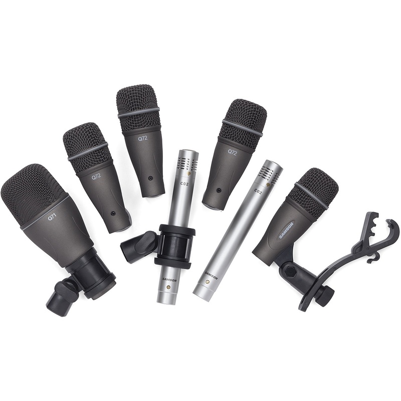SET DE MICRÓFONOS DE BATERÍA SAMSON DK707 7PC DRUM MIC KIT W/CASE