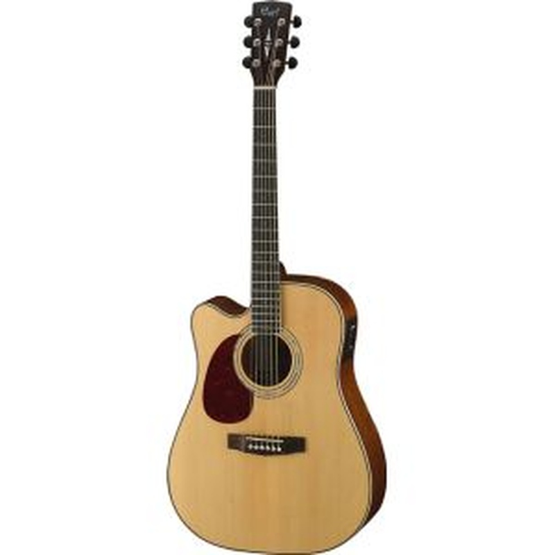 Guitarra Electro-Acustica Para Zurdos Cort Mr710F Lh Ns