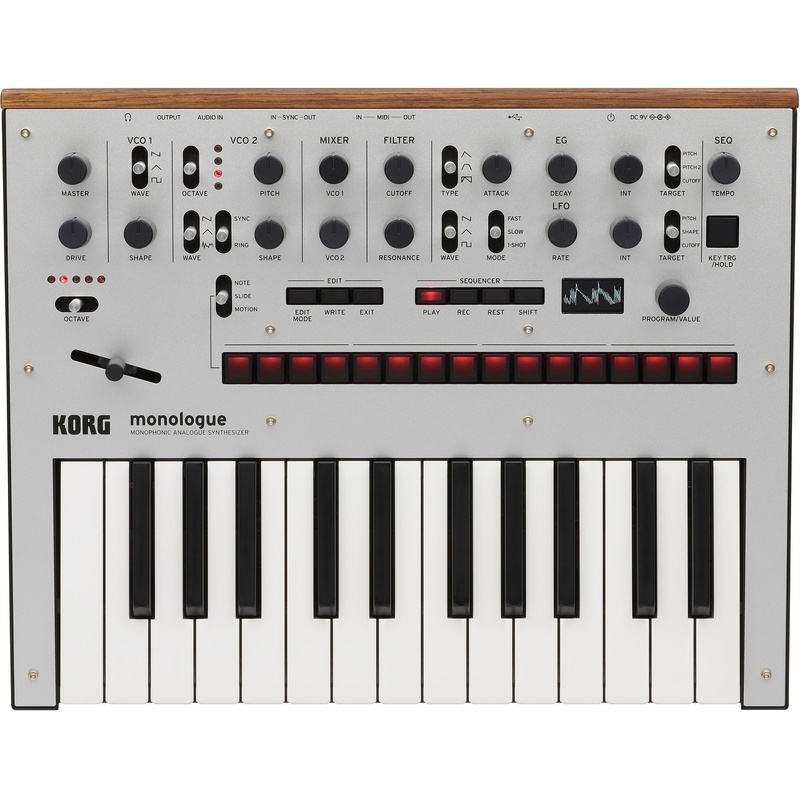 Teclado Sintetizador Korg Monologue Silver
