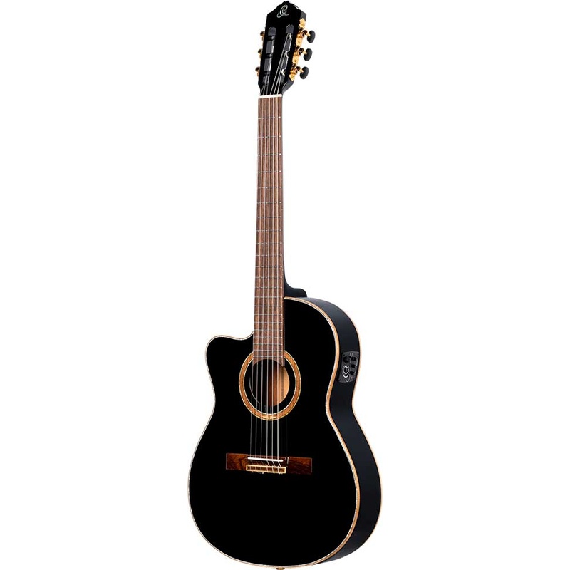 Guitarra Electro-Acústica Para Zurdos Ortega Rce138 Bk
