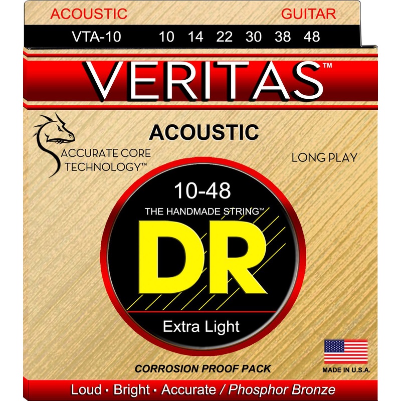 CUERDAS ACUSTICA DR VERITAS VTA-10
