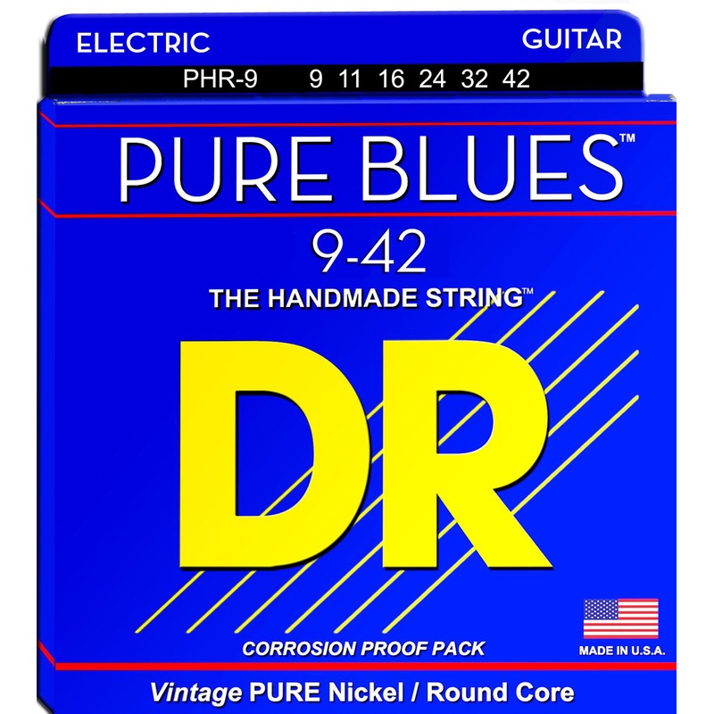 Cuerdas Guitarra Eléctrica Dr Phr-9 Pure Blues