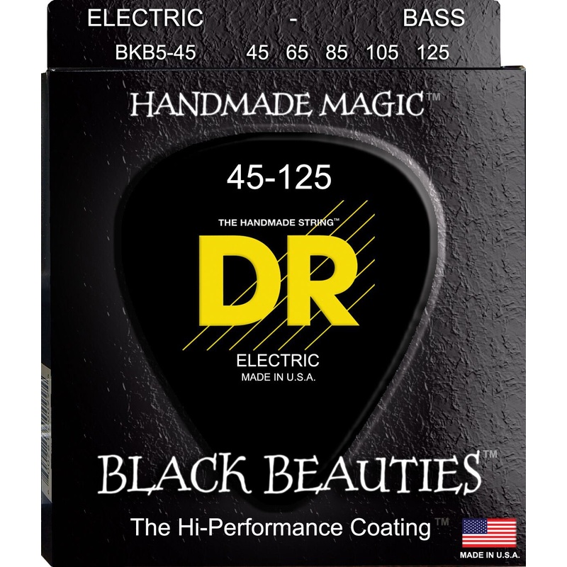 Cuerdas Bajo Dr Bkb5-45 Black Beauties 45-65-85-105-125 Bk