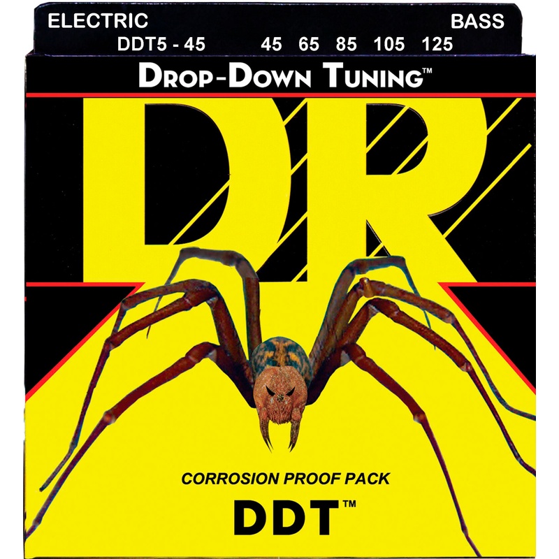 Cuerdas De Bajo Dr Ddt5-45 Drop Down Tuning