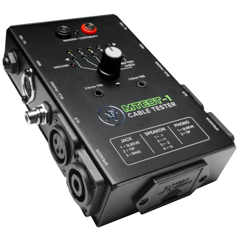 COMPROBADOR DE CABLES MACKIE MTEST-1