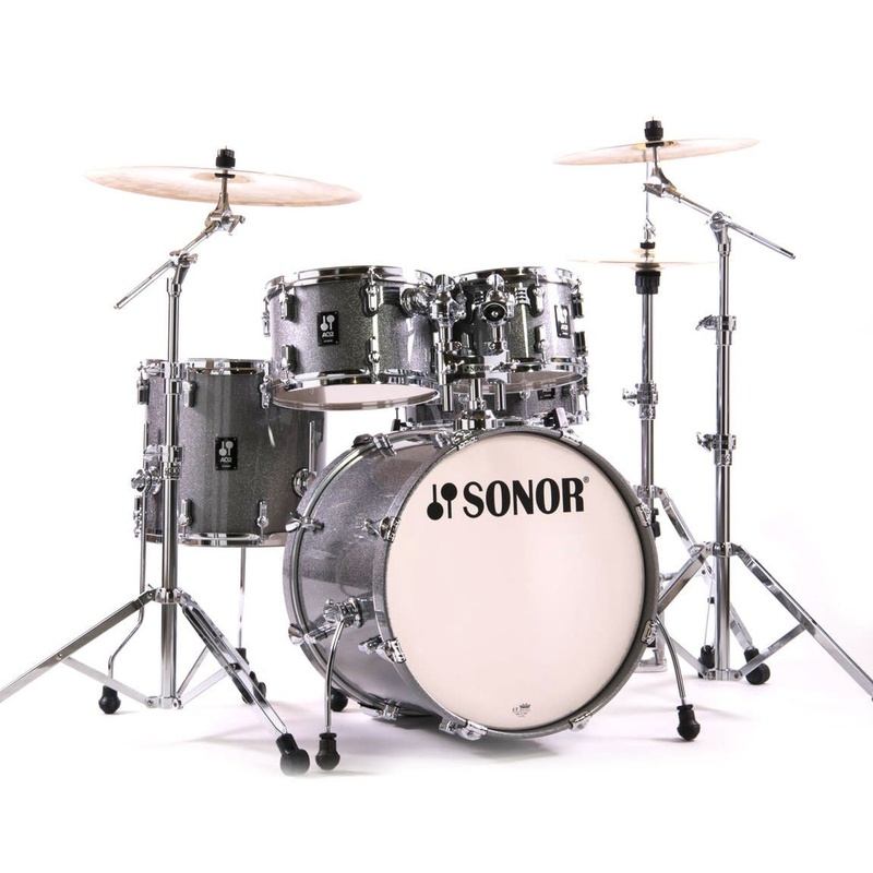 Set De Batería Acústica Sonor Aq2 Studio Titanium Quartz
