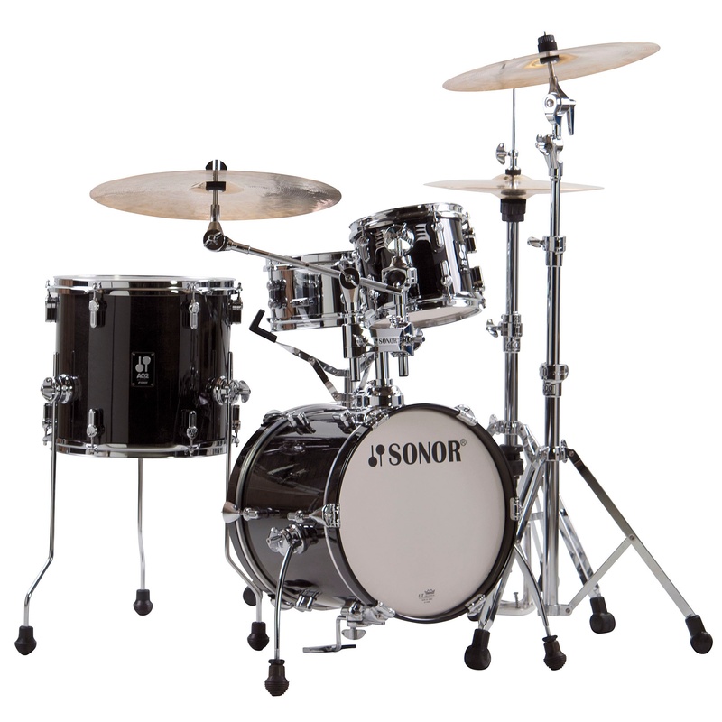Set De Bateria Acustica Sonor Aq2 Martini Bk