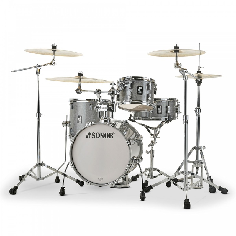 Set De Batería Acustica Sonor Aq2 Bop Titanium Quartz