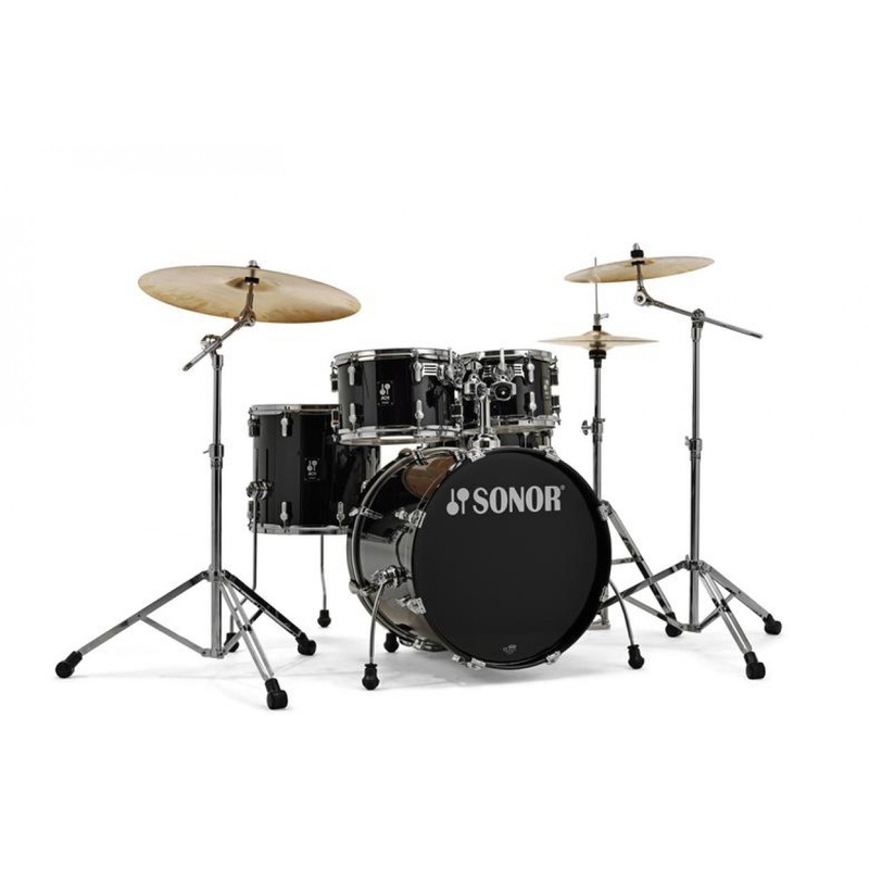 Set De Bateria Acustica Sonor Aq1 Studio Pb Bk