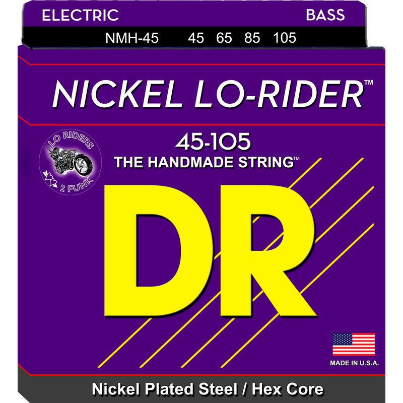 Cuerdas Bajo Dr Nmh-45 Nickel Lo-Rider