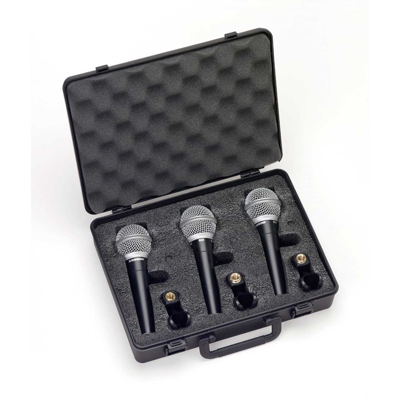 MICRÓFONO DINÁMICO DE MANO SAMSON R21 SW 3-PACK