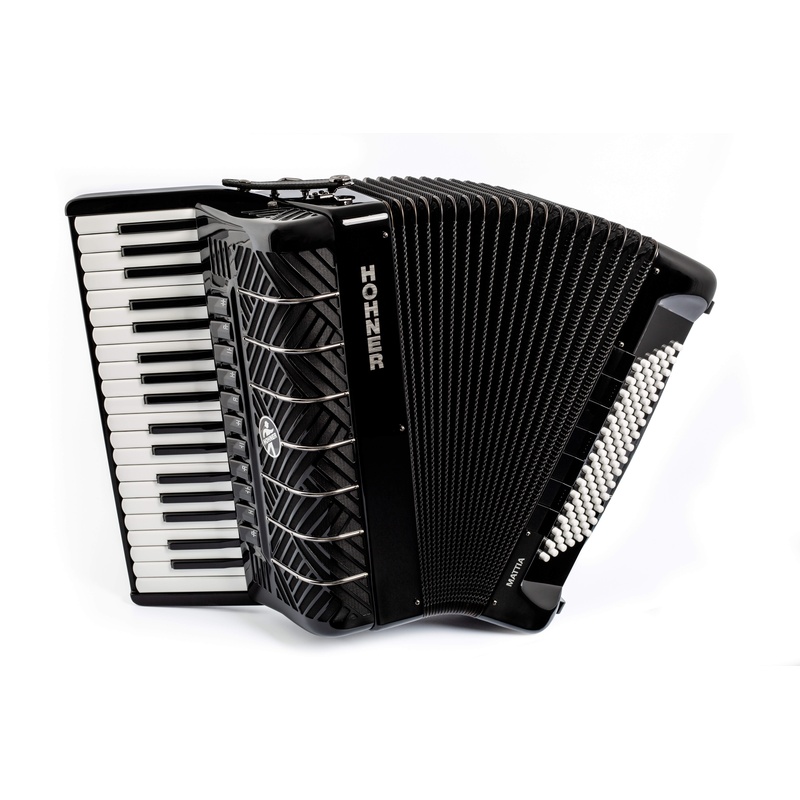 Acordeón De Piano Hohner Mattia Iv 96 Bk