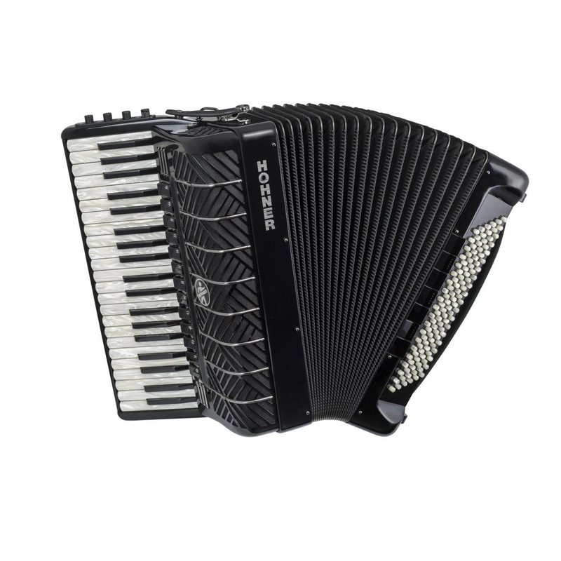 Acordeón De Piano Hohner Mattia Iv 120 Bk